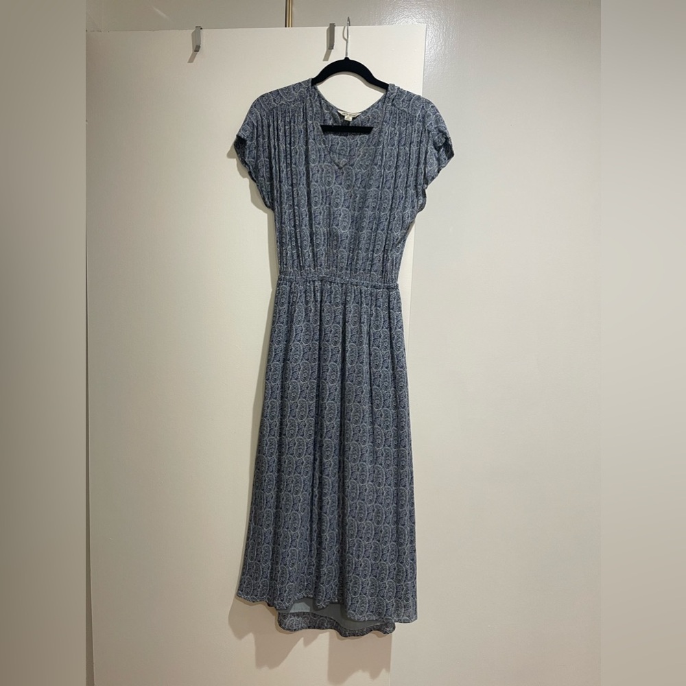 Lucky Brand Blue Paisley Maxi Dress